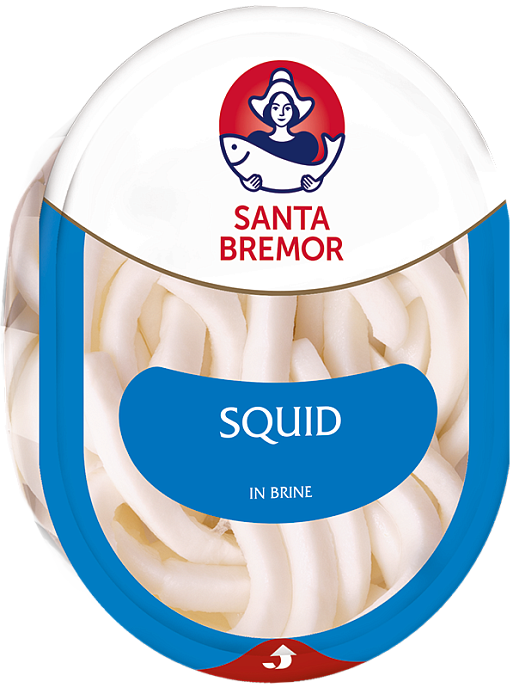 Squid straw in brine